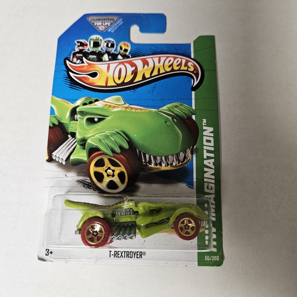 T-Rexrover‎ Green Hot Wheels Die Cast  Vehicle 2013